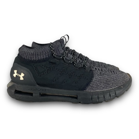 Under Armour HOVR Phantom Running Shoes 3020670-007 Sneaker Black Gray Women 8.5 - Picture 1 of 9